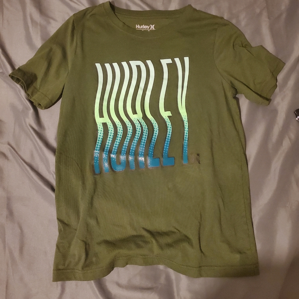 Hurley Shortsleeve Tshirt Youth Large 12-13yrs Green